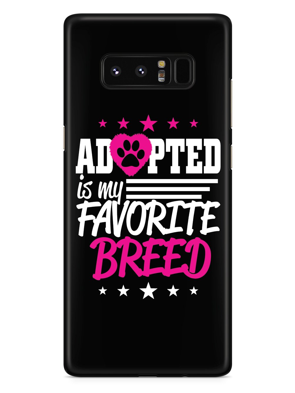 My Favorite Breed is Adopted - Black Case