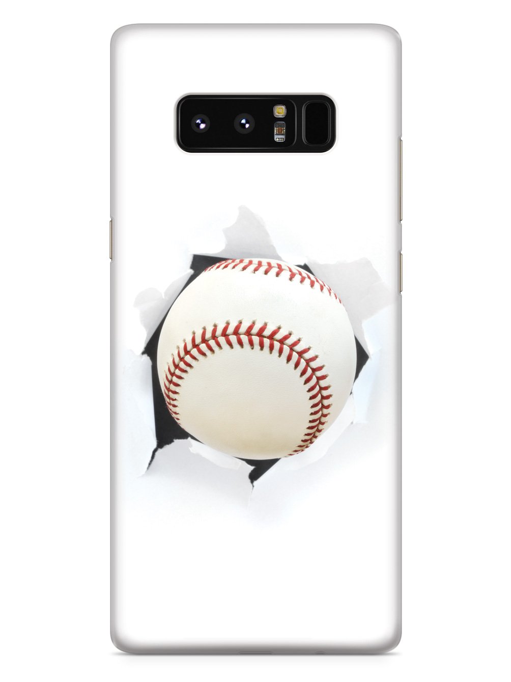 Baseball Bursting Through - White Case