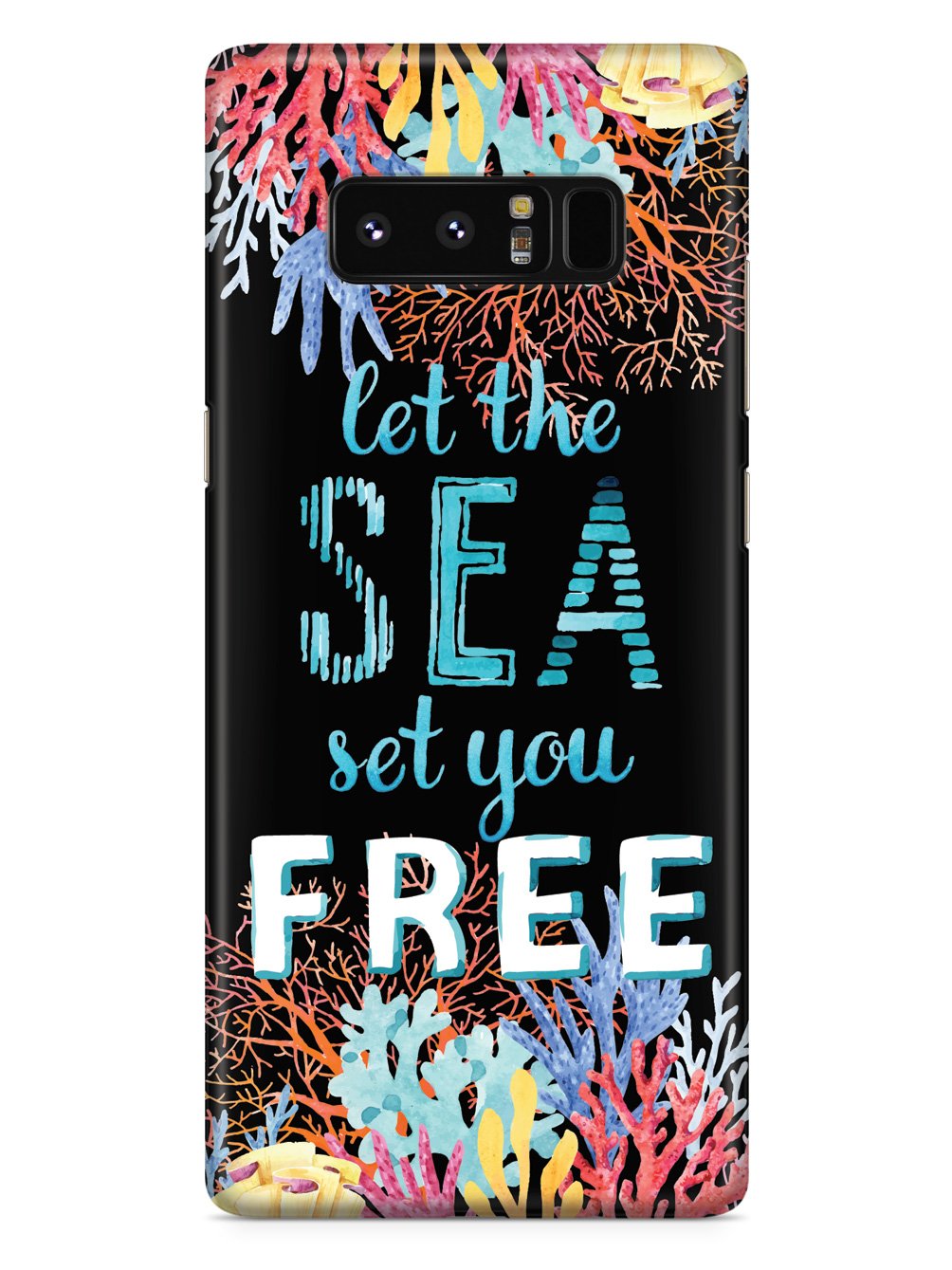 Let The Sea Set Your Free - Black Case
