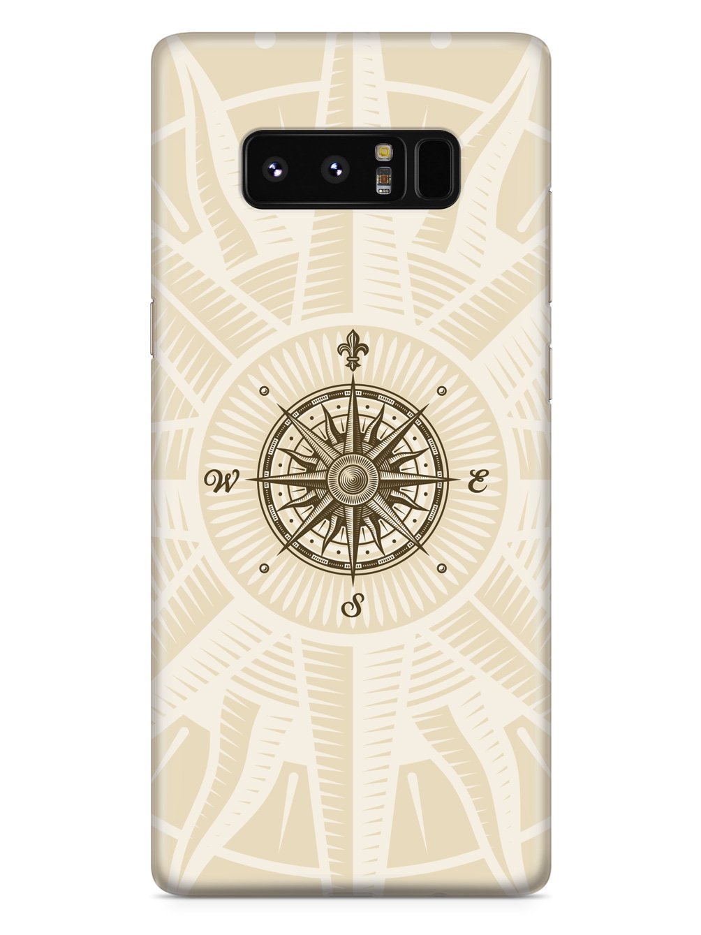 Vintage Compass Rose - White Case