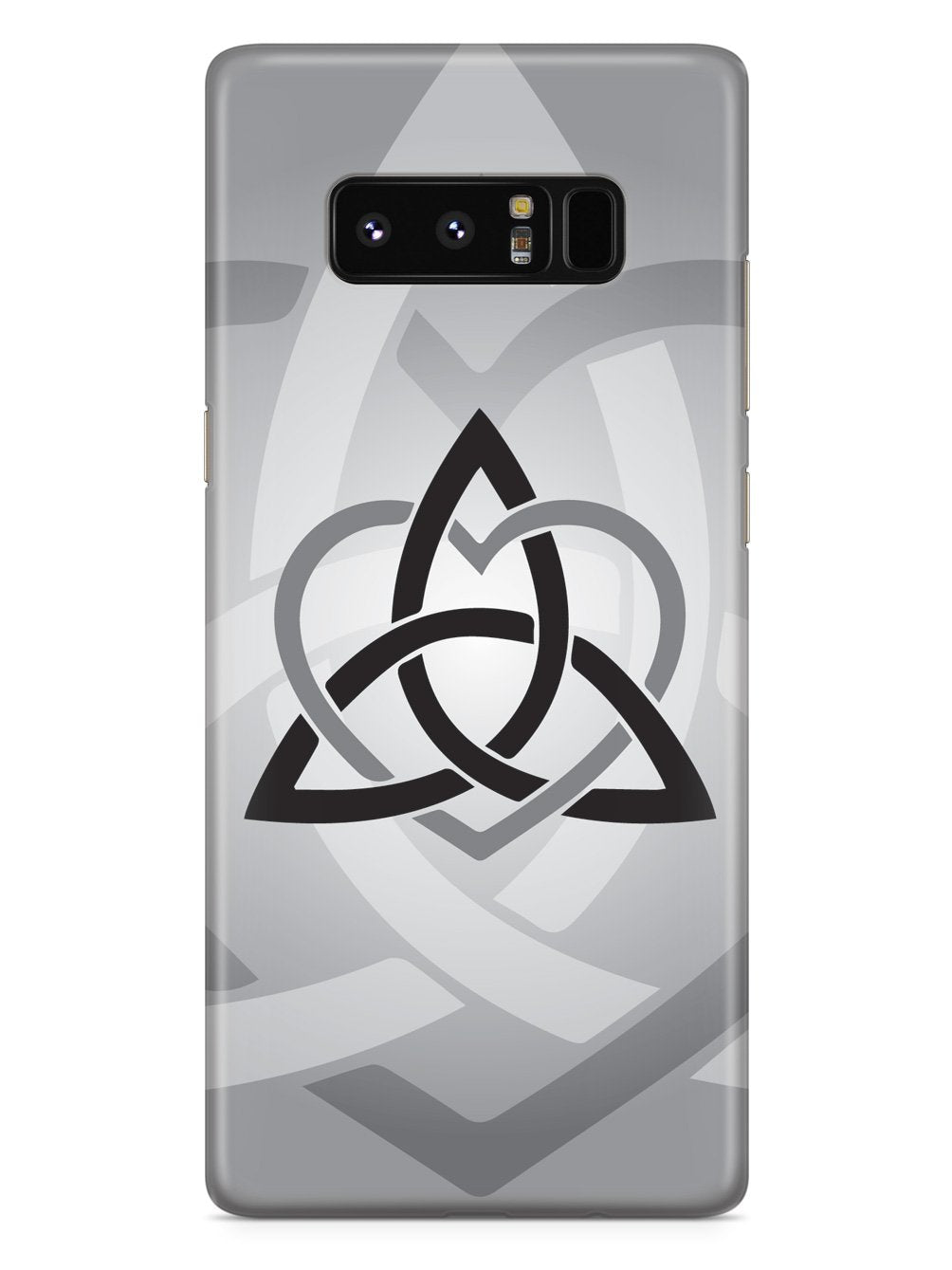 Celtic Sisters Knot - Gray - White Case