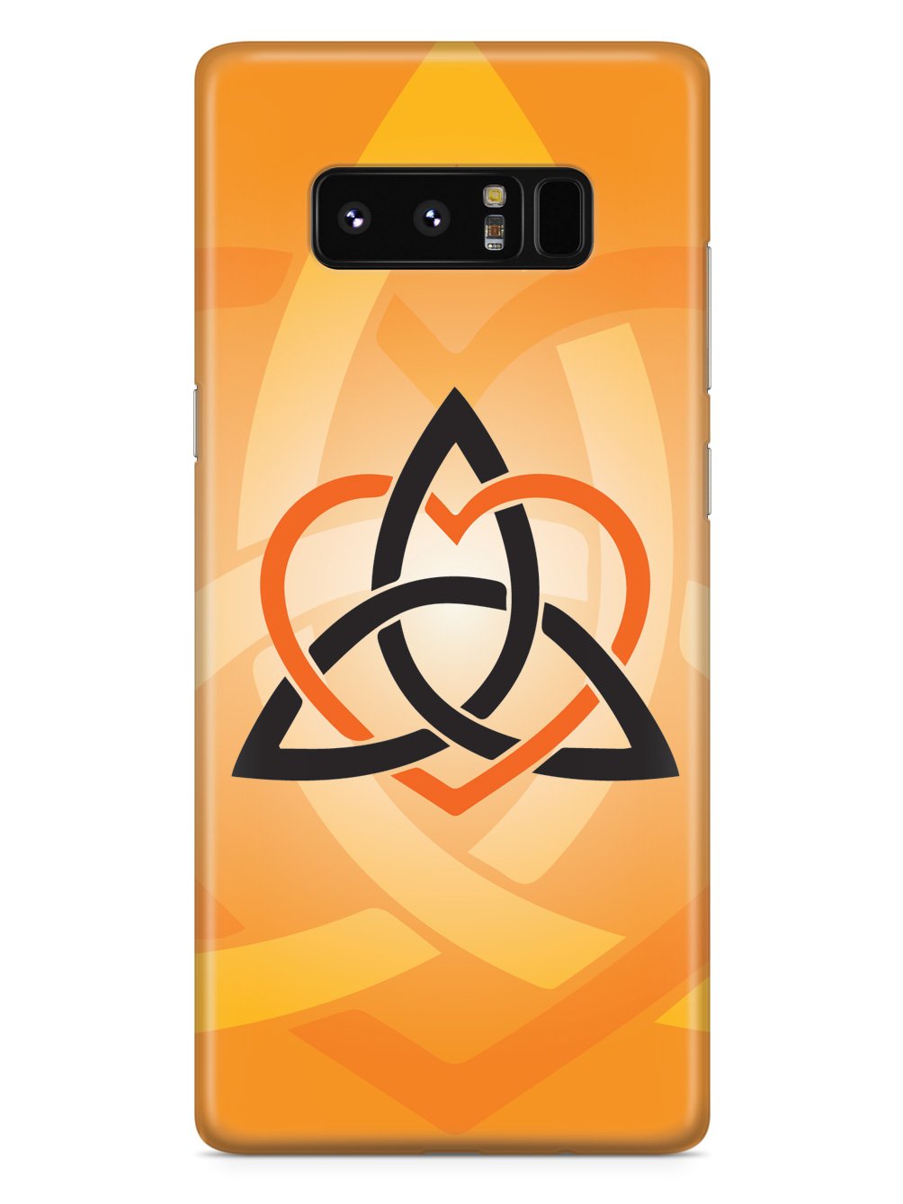 Celtic Sisters Knot - Orange - White Case