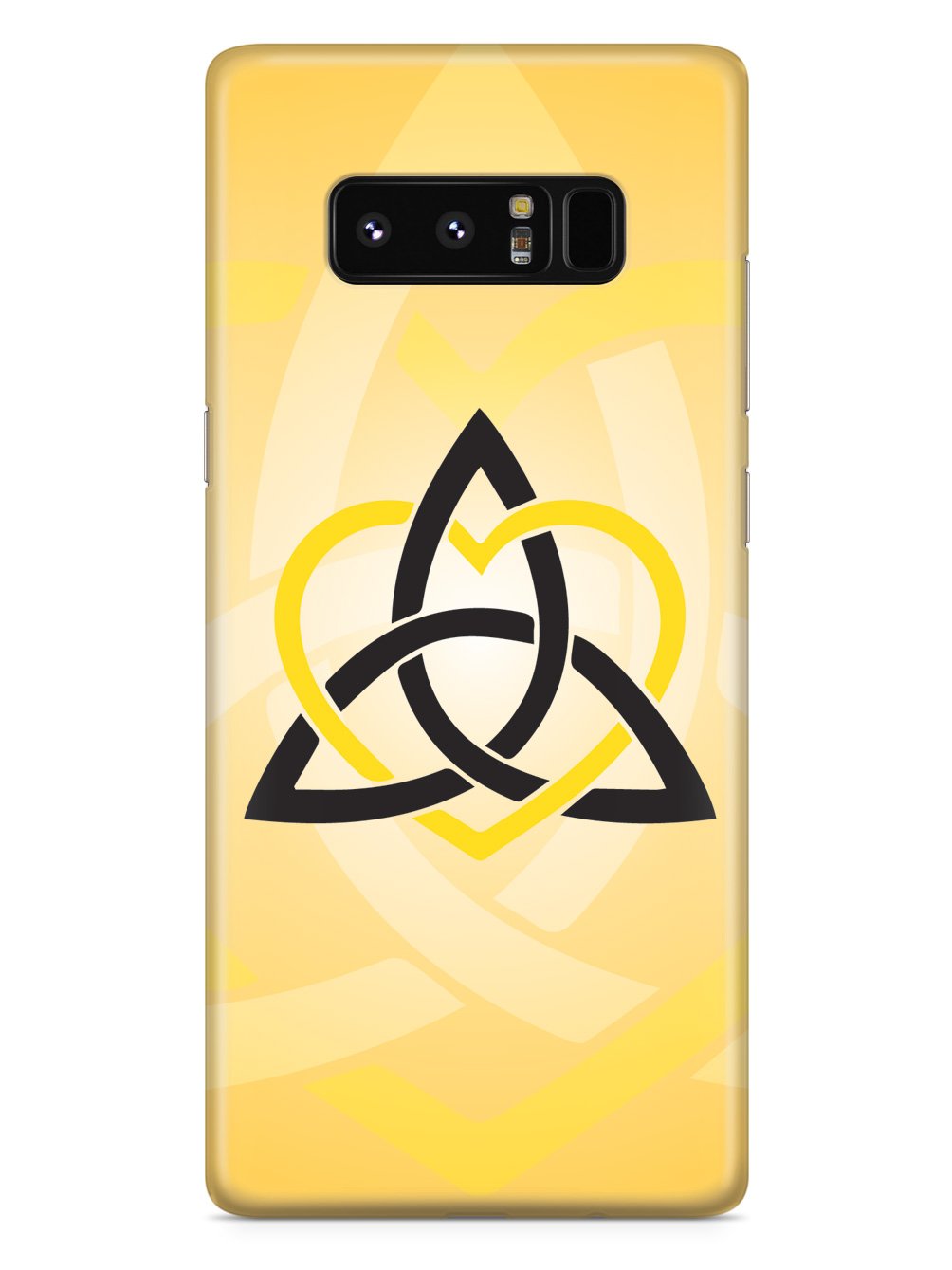 Celtic Sisters Knot - Yellow - White Case
