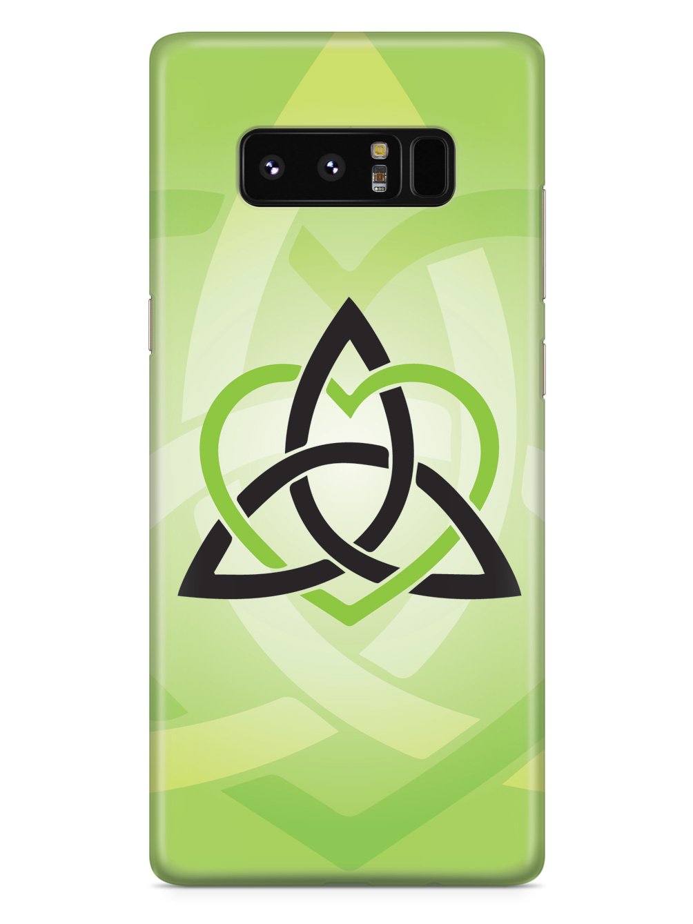 Celtic Sisters Knot - Green - White Case