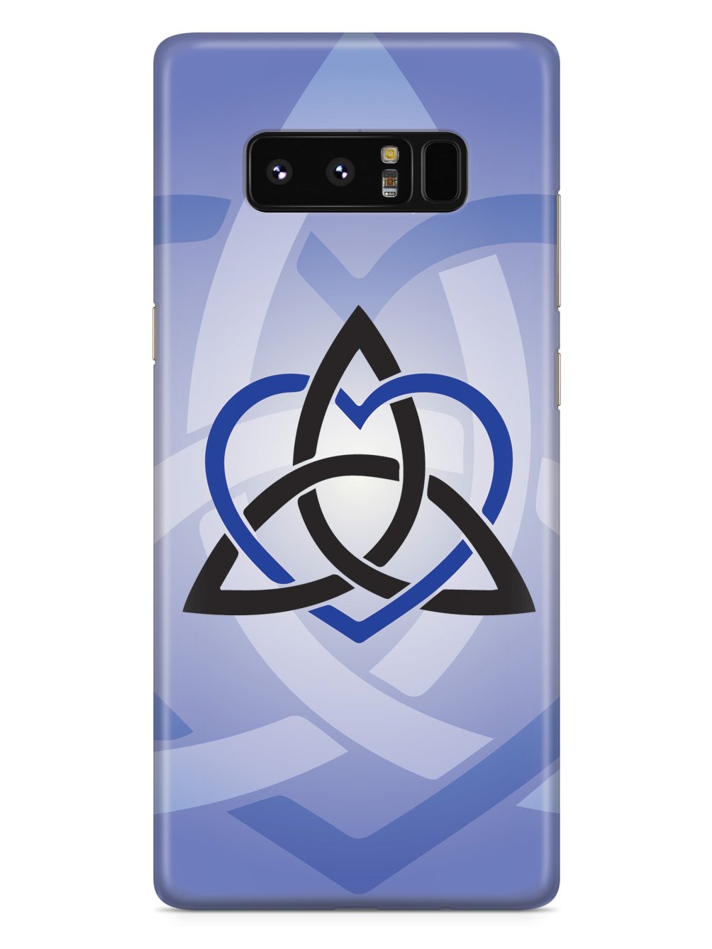 Celtic Sisters Knot - Blue - White Case