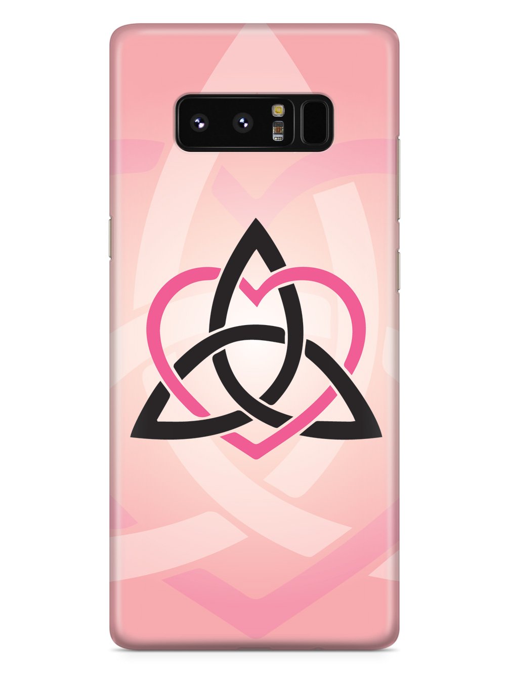 Celtic Sisters Knot - Pink - White Case