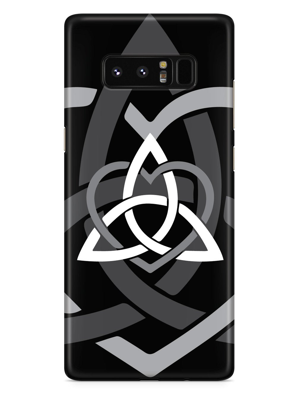 Celtic Sisters Knot - Gray - Black Case