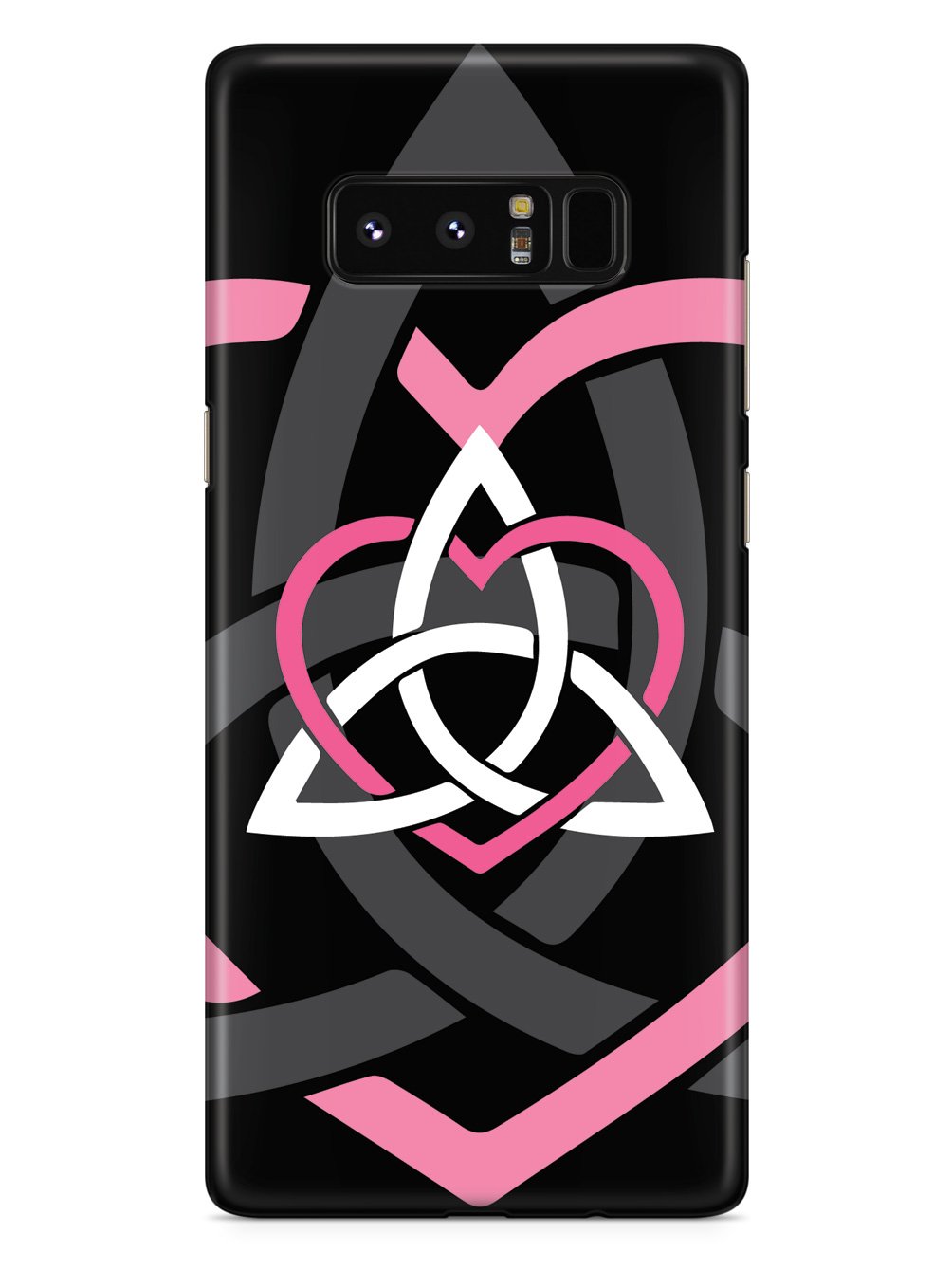 Celtic Sisters Knot - Pink - Black Case