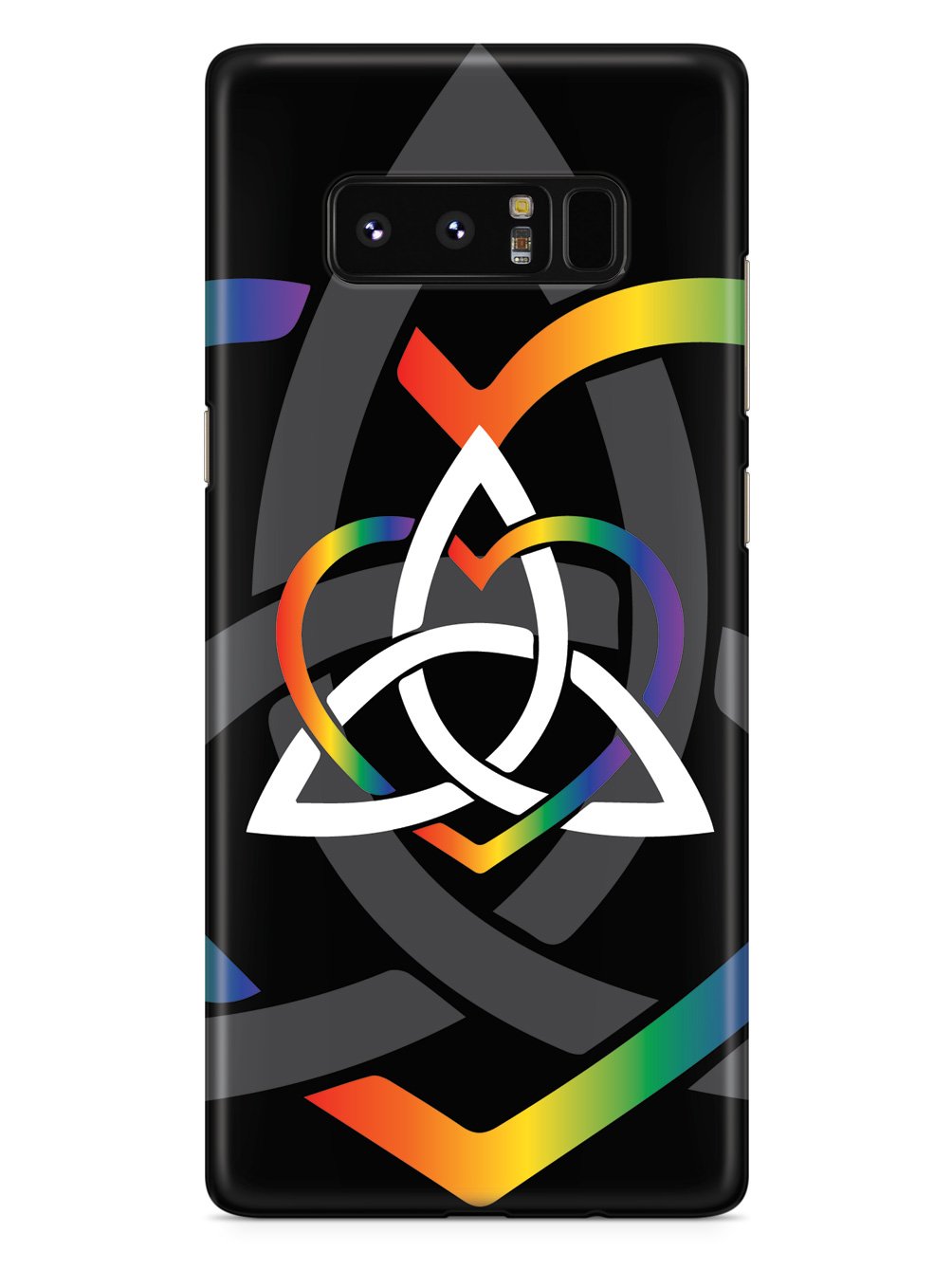 Celtic Sisters Knot - Rainbow - Black Case