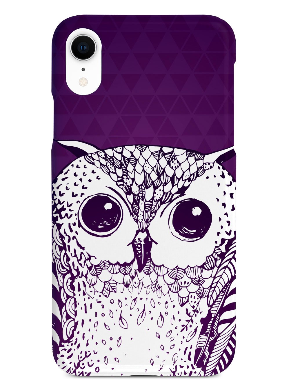 Purple Doodle Owl Case