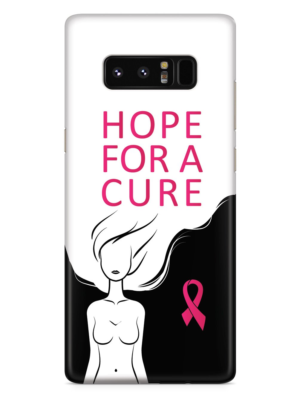 Hope For A Cure - Breast Cancer Awareness - Black Case