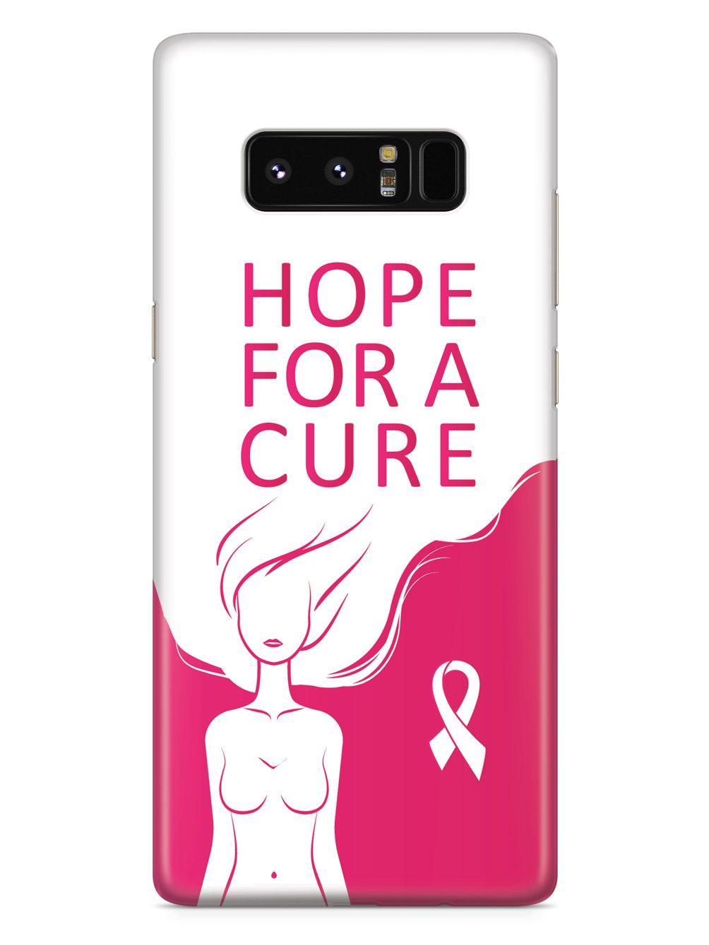 Hope For A Cure - Breast Cancer Awareness - White Case