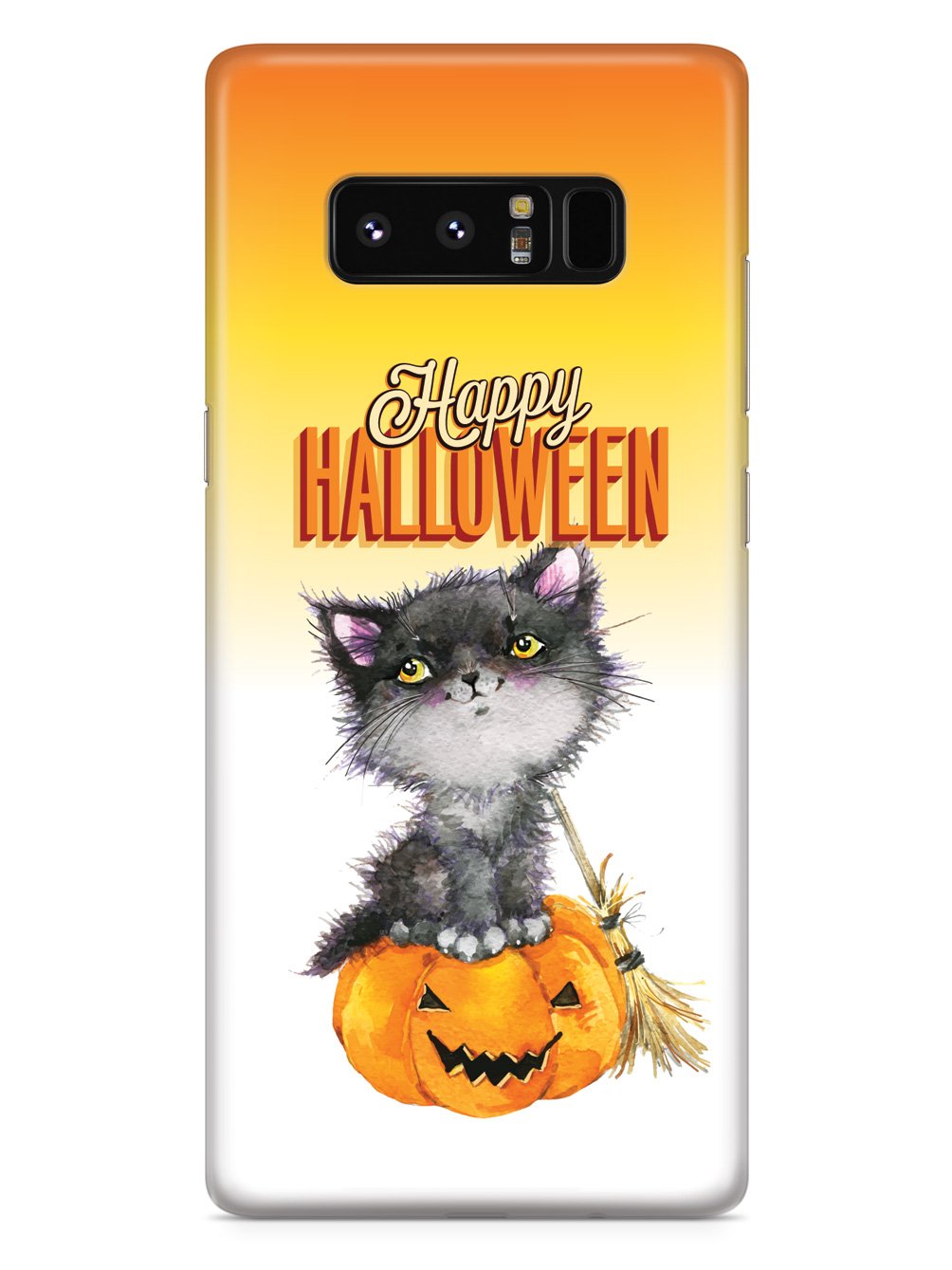 Happy Halloween - Cute Watercolor Cat Case