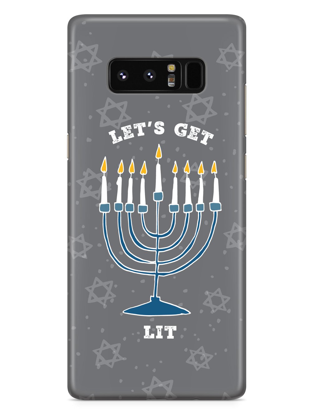 Hanukkah - Let's Get Lit - Black Case