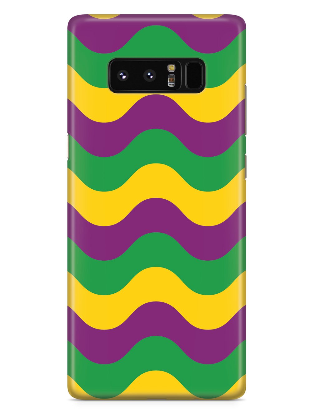 Mardi Gras Wave Pattern - White Case