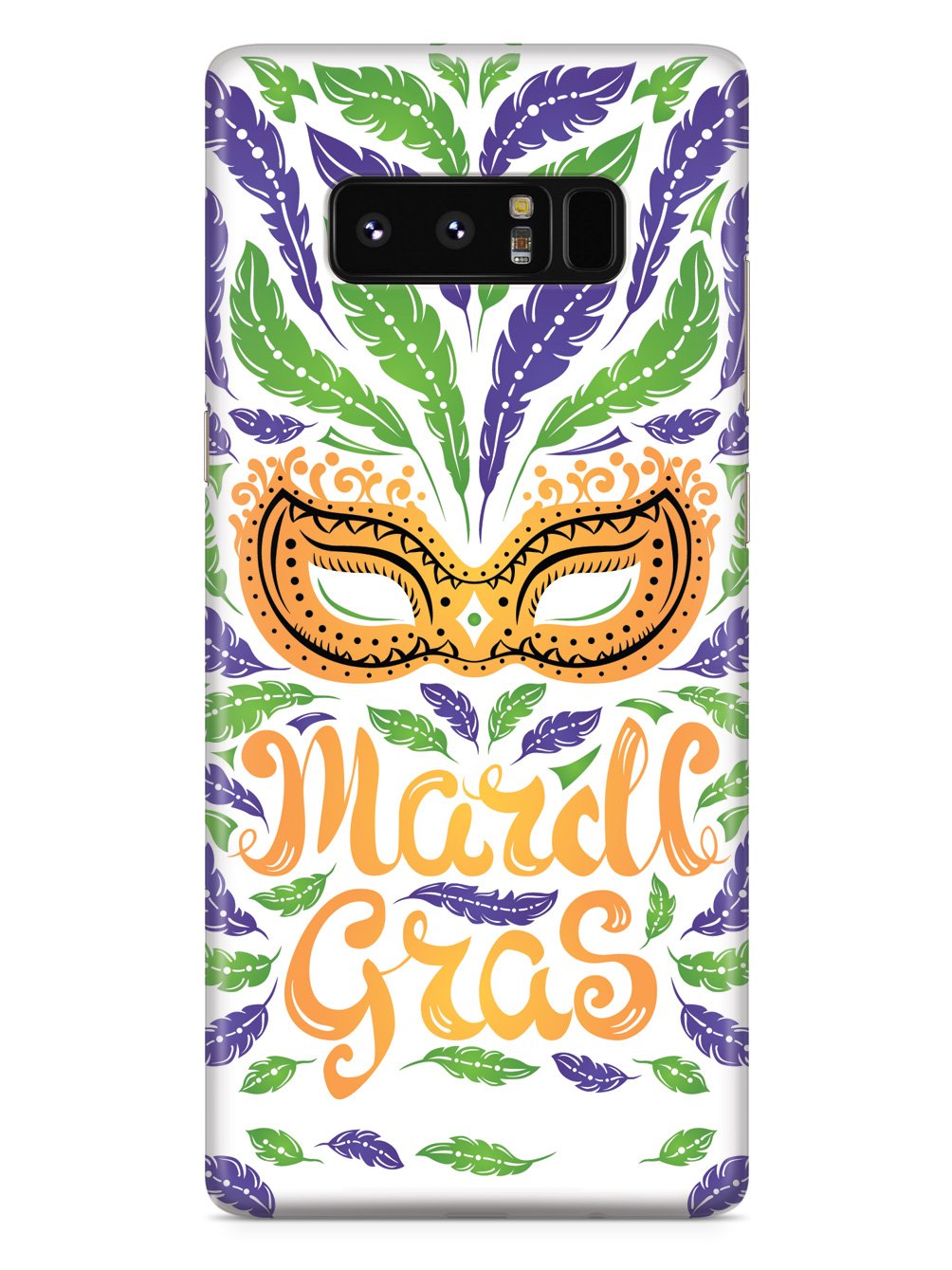 Mardi Gras Mask - White Case
