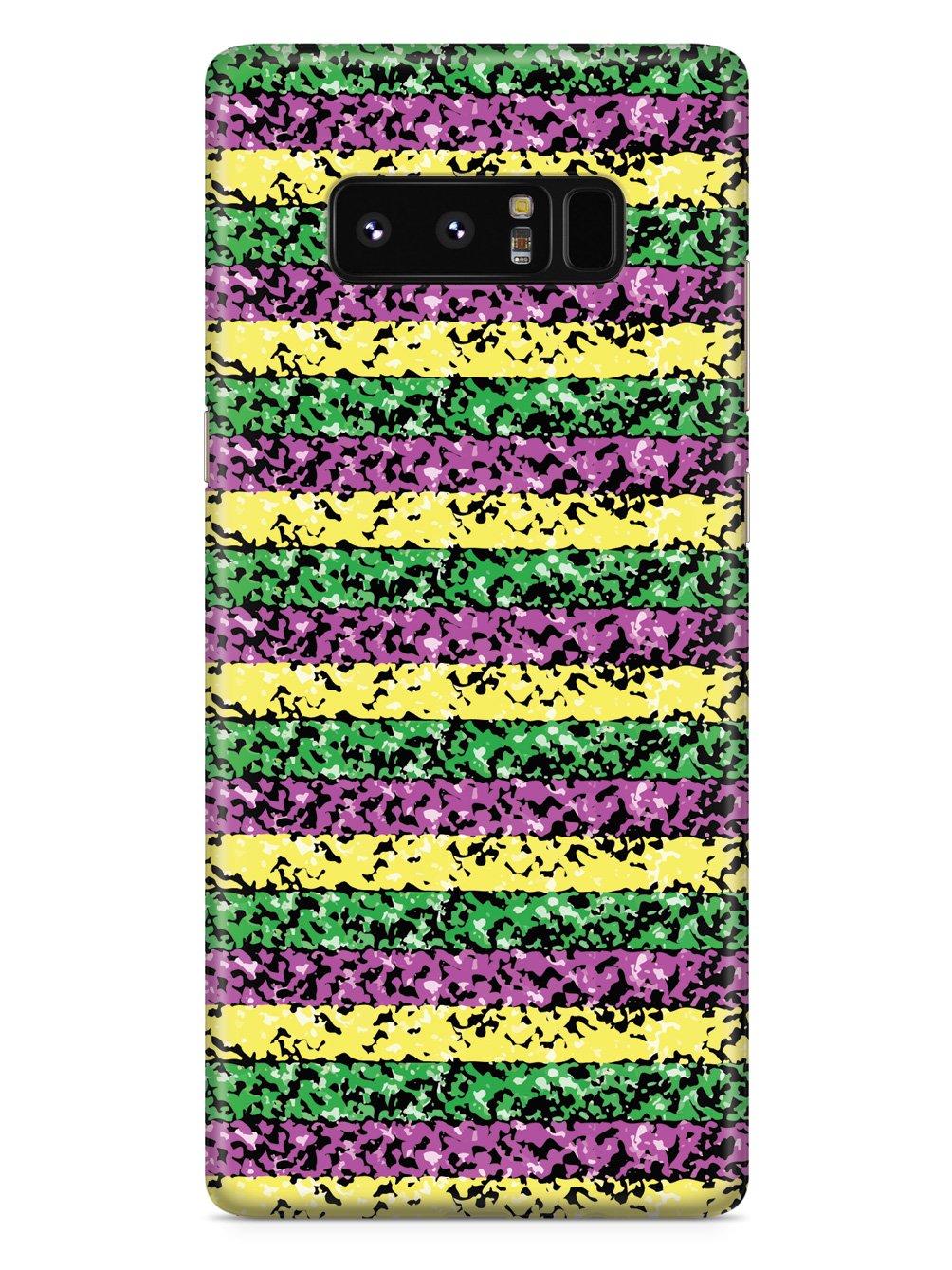Mardi Gras Textured Pattern - Black Case