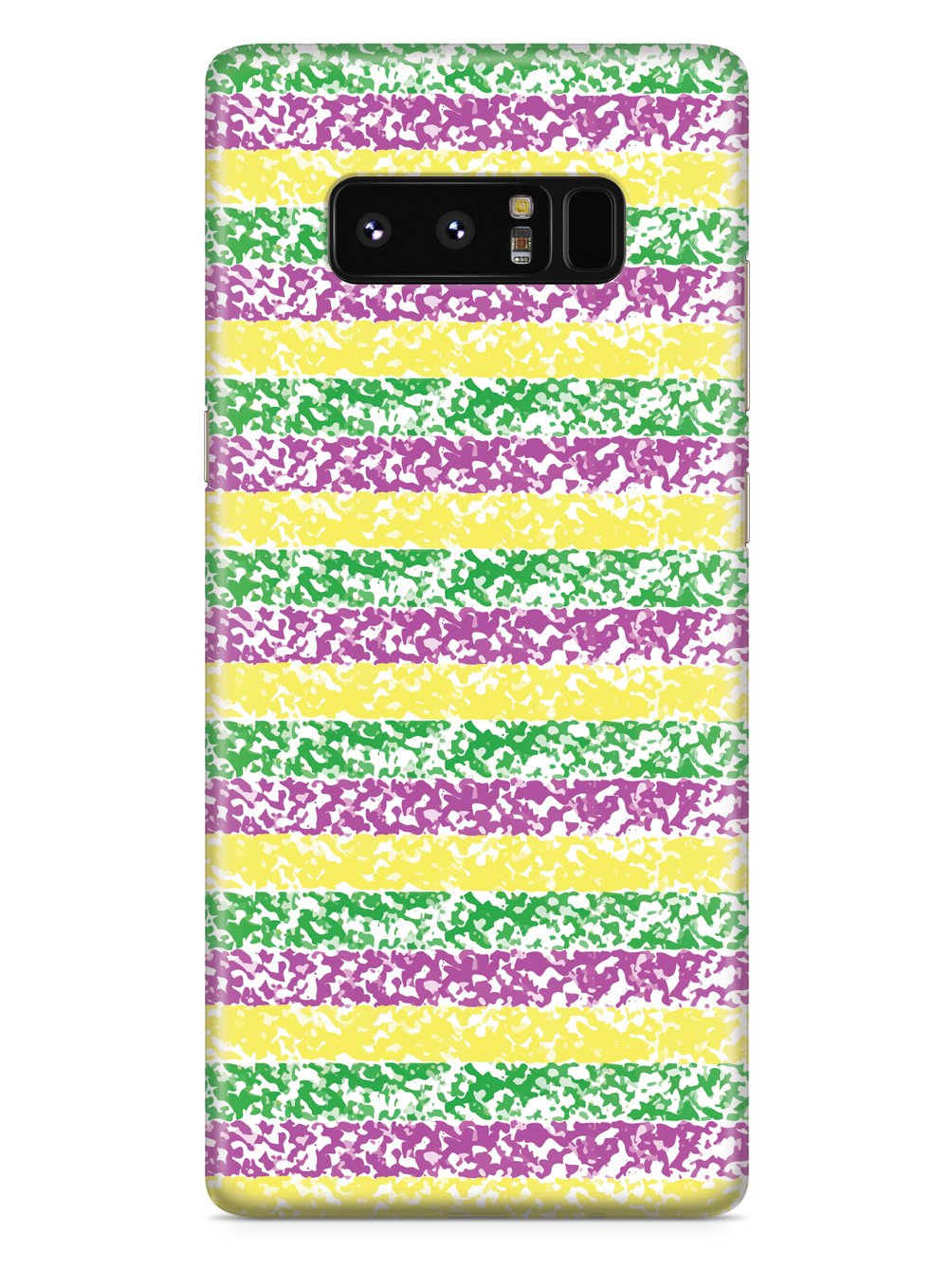Mardi Gras Textured Pattern - White Case