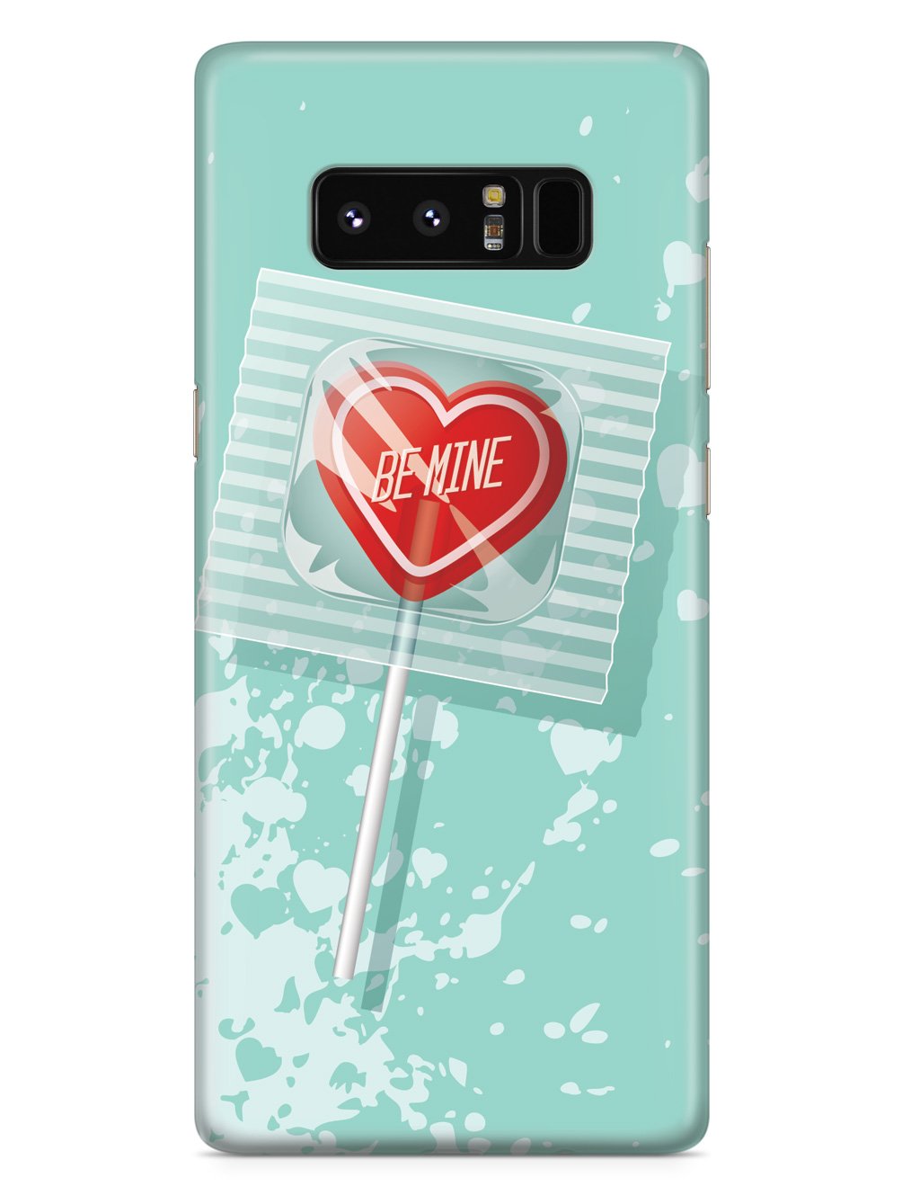 Be Mine Heart Lollipop - White Case