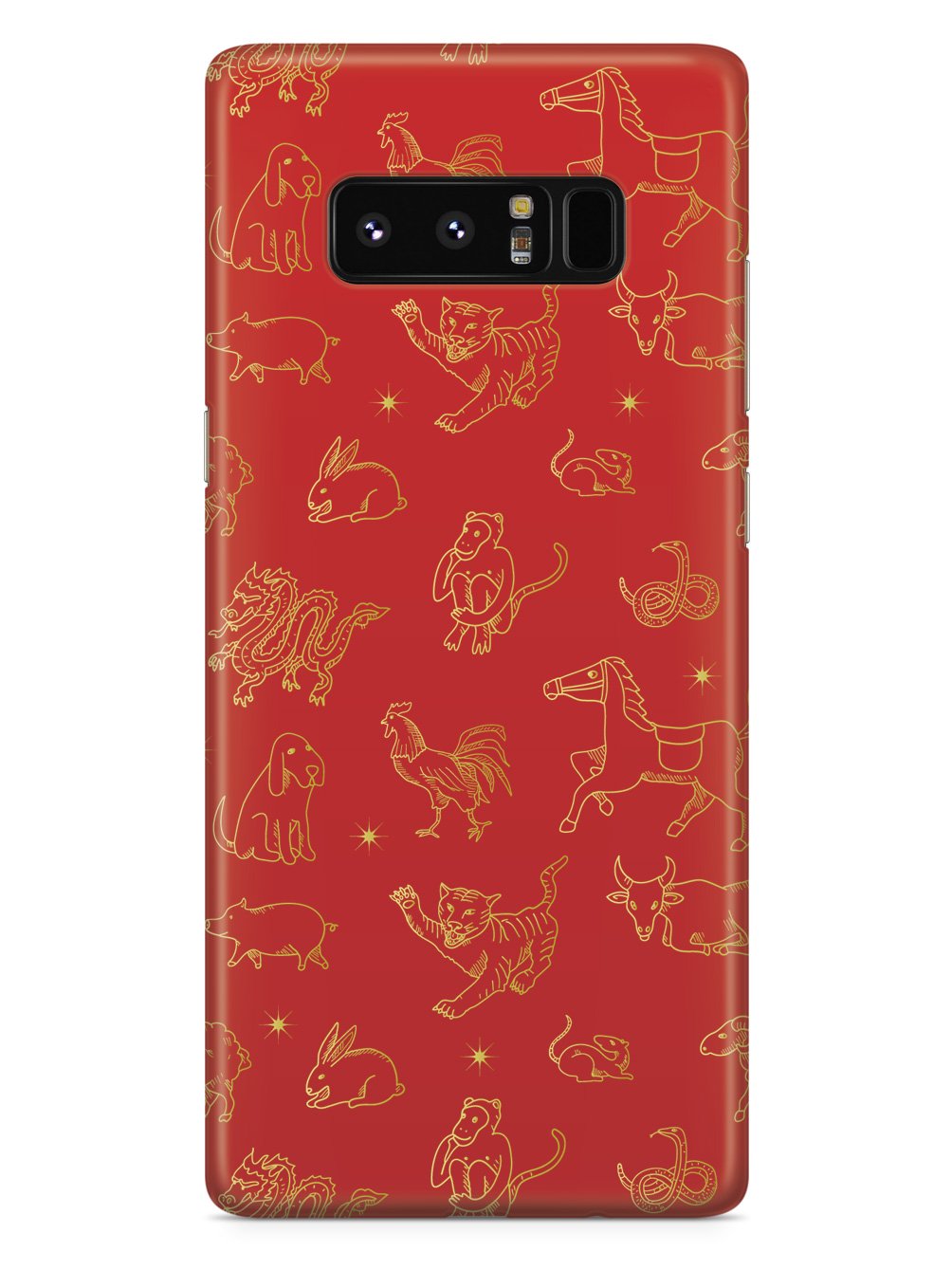 Chinese Zodiac Pattern - Black Case