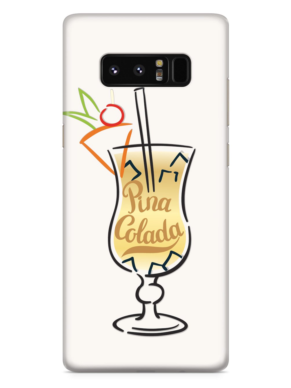 Pina Colada Lettering - White Case