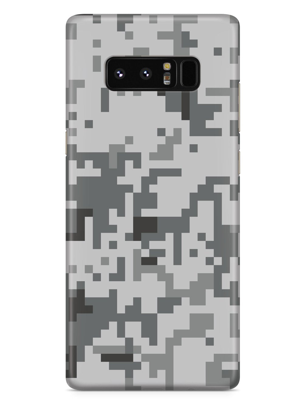 Grey Pixel Camouflage - Black Case