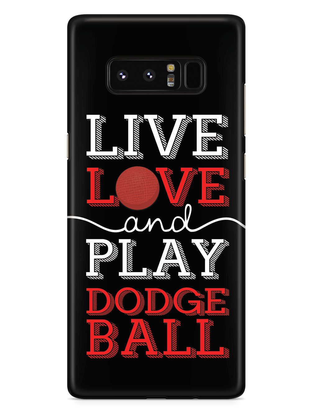 Live Love Play Dodgeball - Black Case