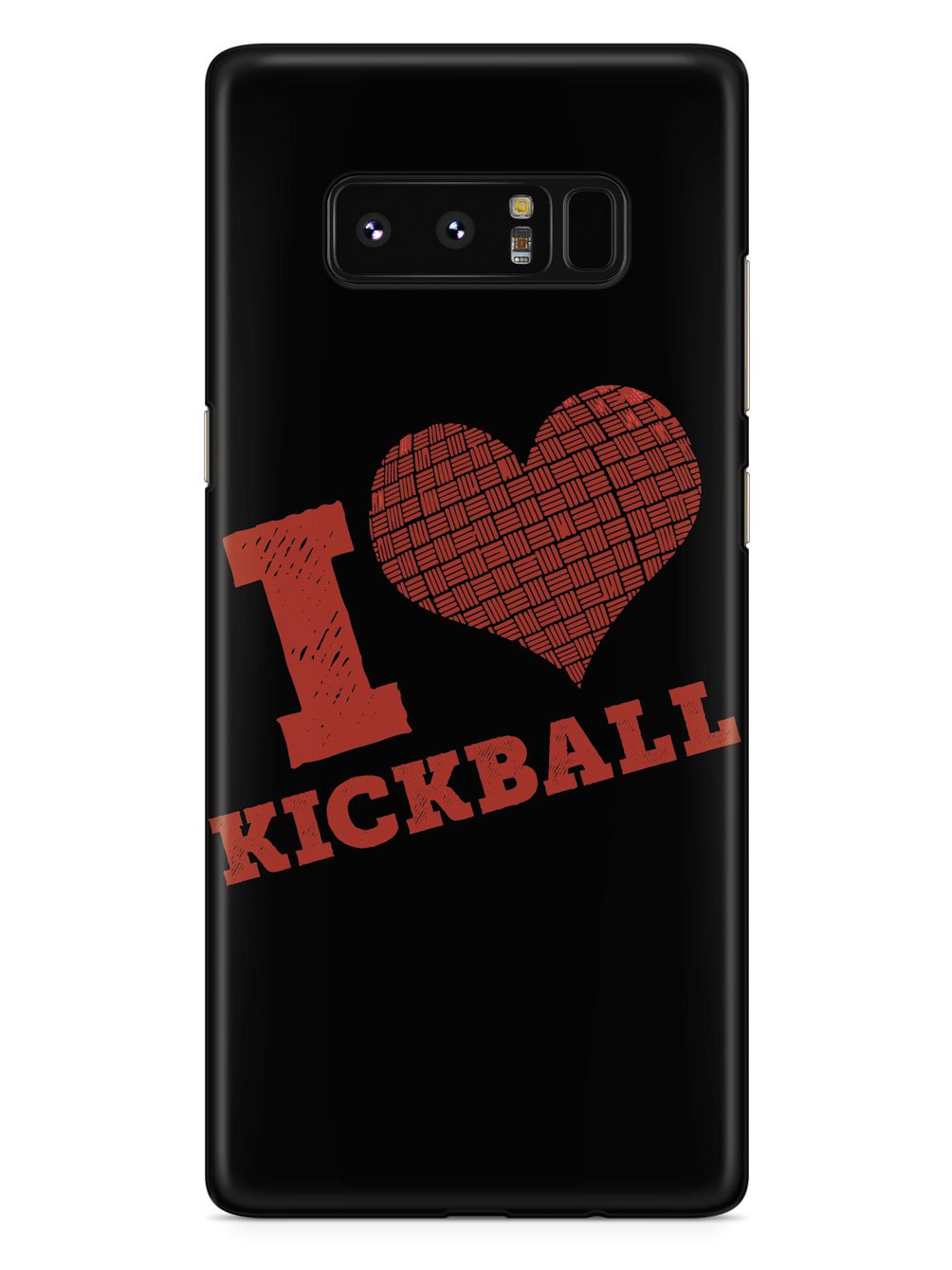 I Heart Kickball - Black Case