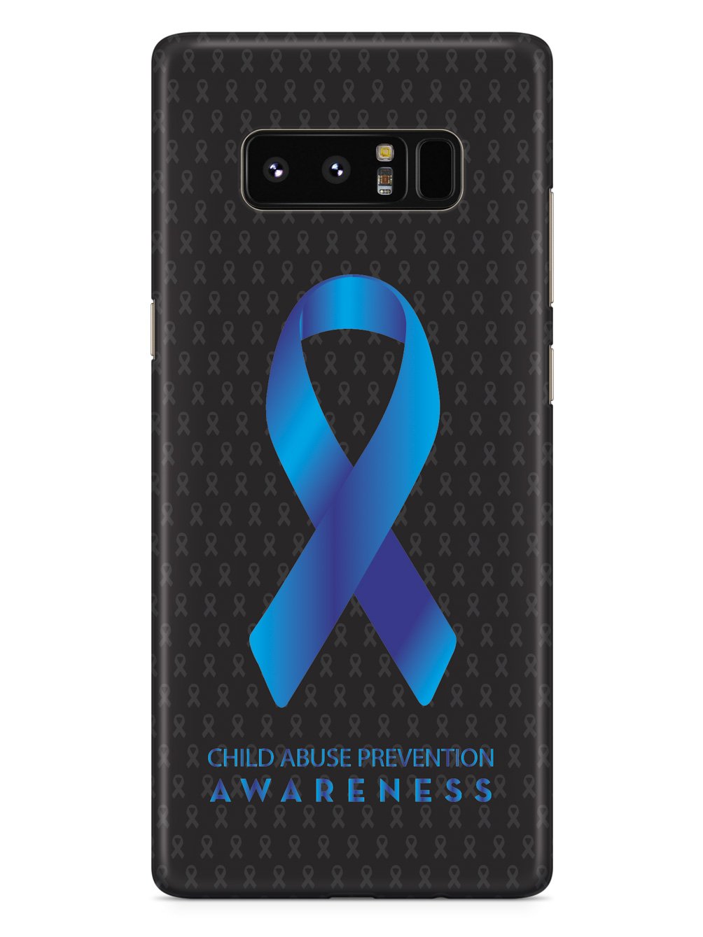 Child Abuse Prevention - Awareness Ribbon - Black Case