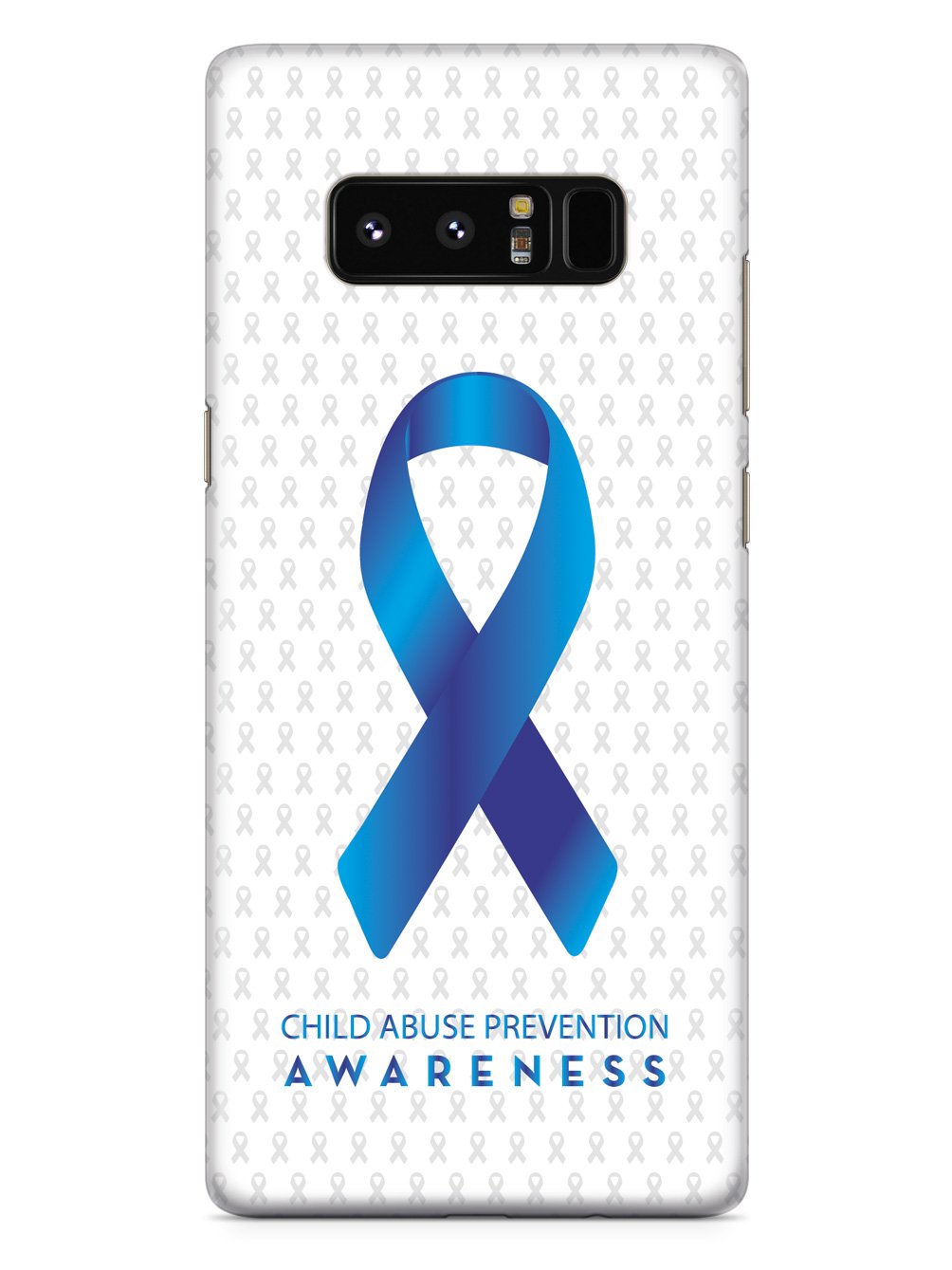 Child Abuse Prevention - Awareness Ribbon - White Case