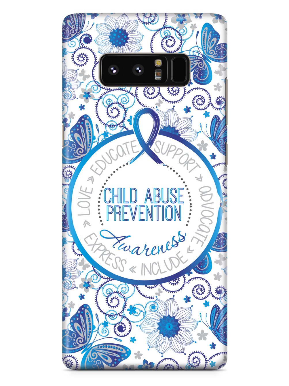 Child Abuse Prevention - Butterfly Pattern Case