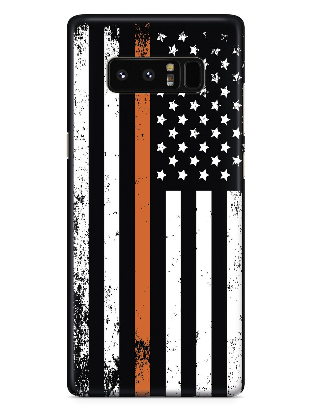 Downward American Flag - Thin Orange Line Case