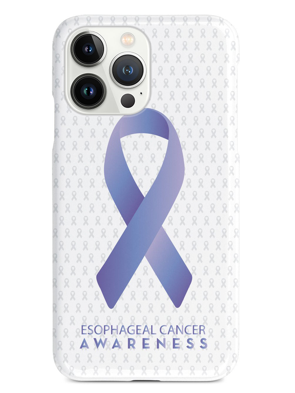 Esophageal Cancer - Awareness Ribbon - White Case – Inspired Silver