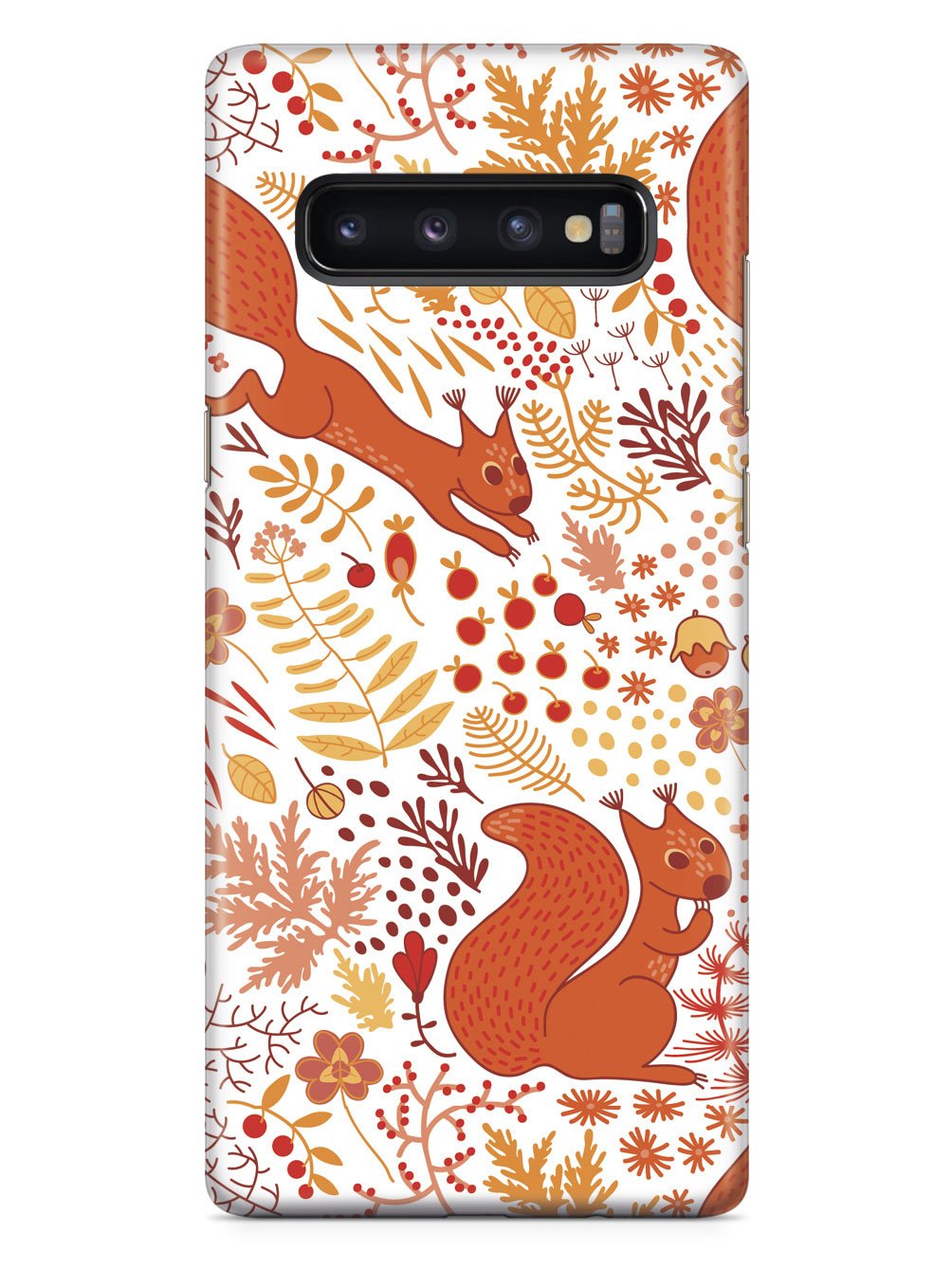 Squirrel Fall Pattern - White Case