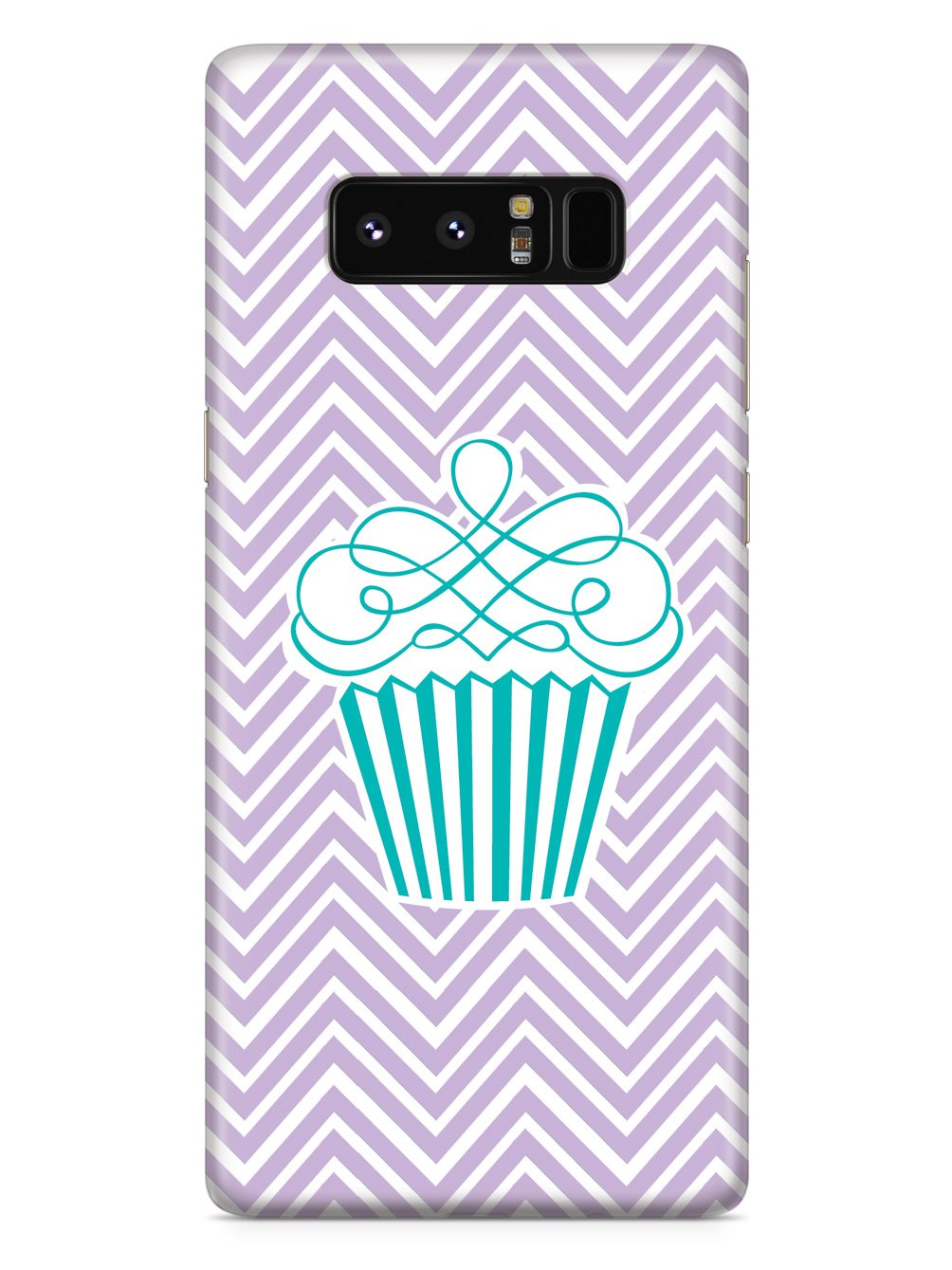 Cupcake Design with Chevron Pattern Case