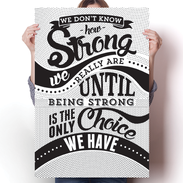How Strong - Black Awareness Color Poster