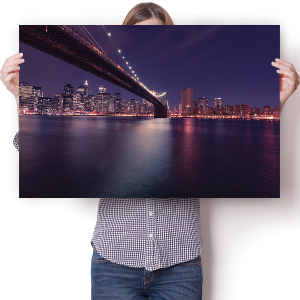 Brooklyn Bridge NYC Long Exposure Poster