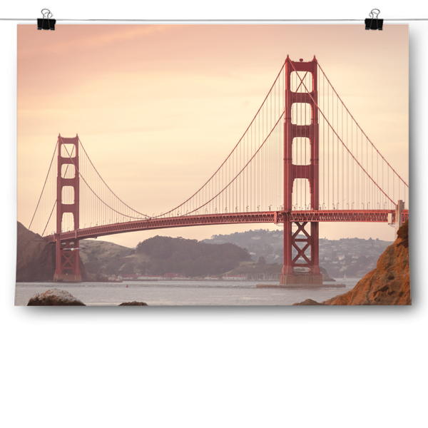 Baker Beach - Golden Gate Bridge View Poster
