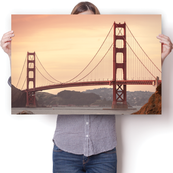 Baker Beach - Golden Gate Bridge View Poster