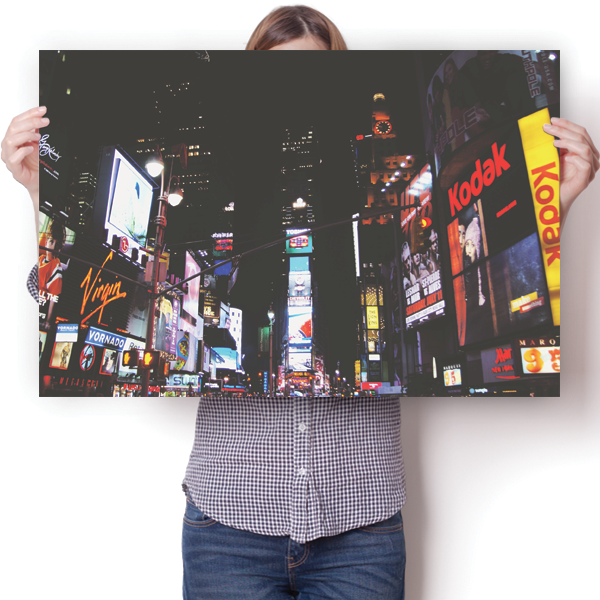 New York Time's Square Lights Poster