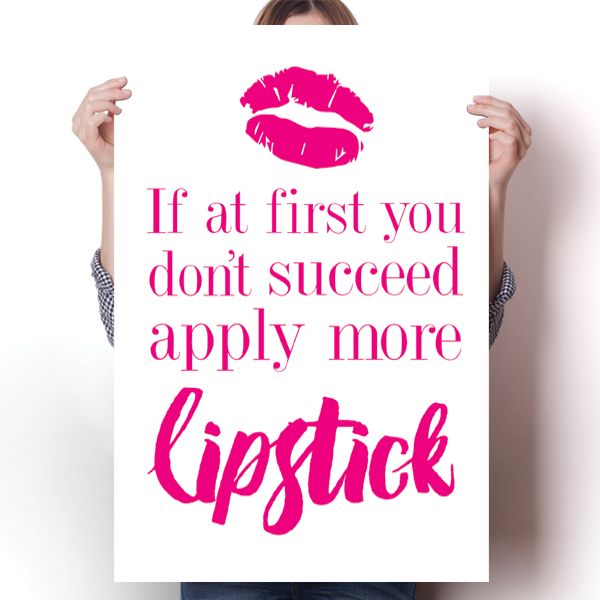 Apply More Lipstick - V1 Poster