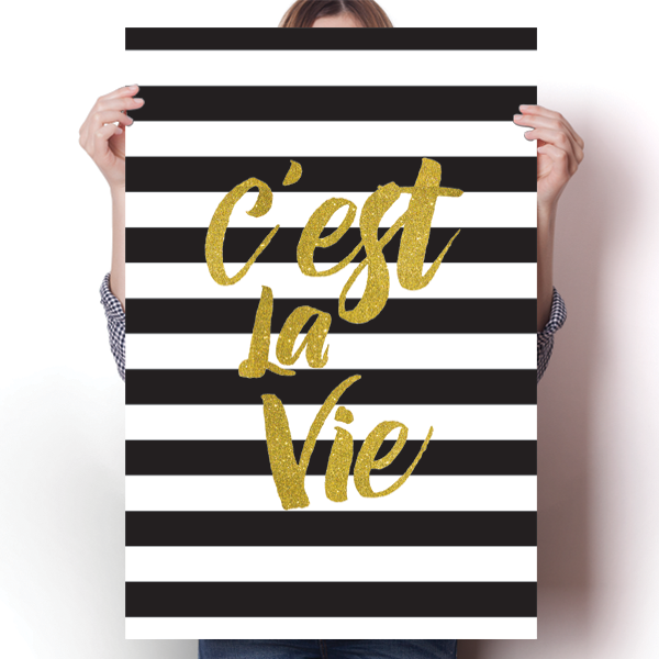 C'est La Vie Poster