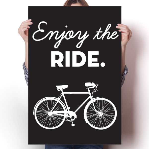 Enjoy the Ride - Bicycle Poster
