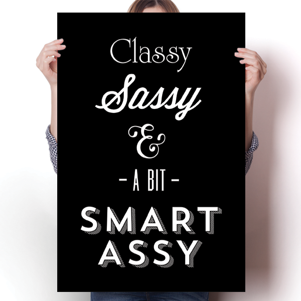Class Sassy Smart Assy Poster