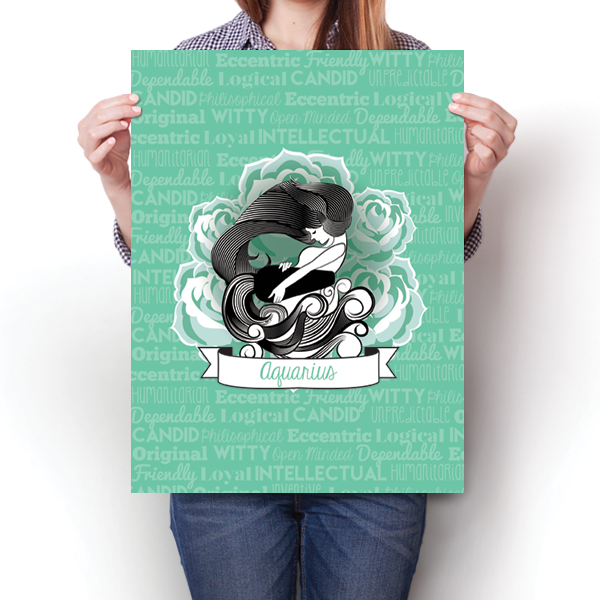 Zodiac Sign - Aquarius Poster