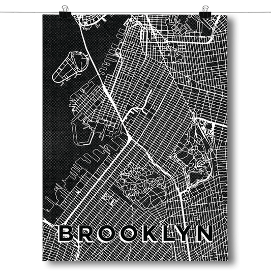 Brooklyn Map Poster