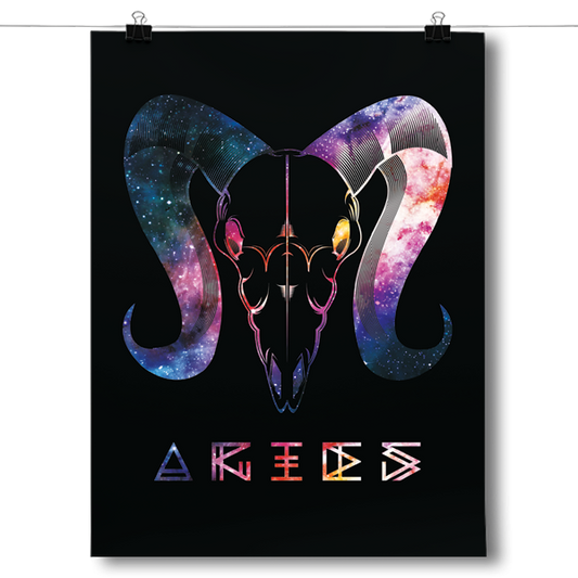 Cosmic Zodiac - Aries Poster