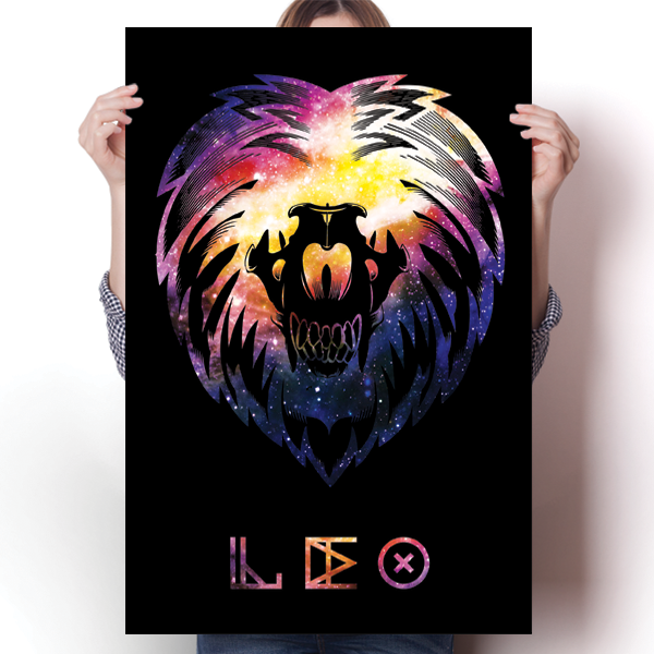 Cosmic Zodiac - Leo Poster