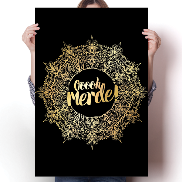 Oh Merde! Pardon My French Poster