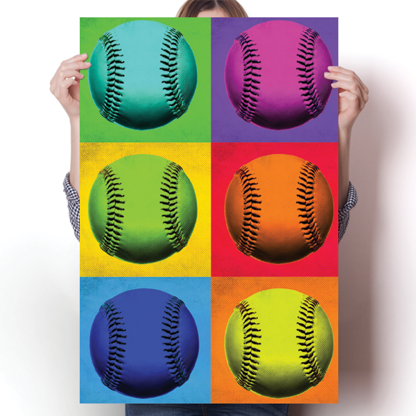 Pop Art - Baseball Poster